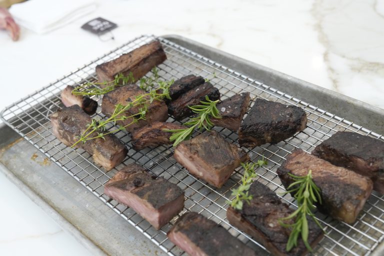 Beautifully presented main course – Refine Catering private event